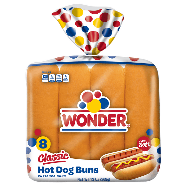 Save on Wonder Hot Dog Buns Classic 8 ct Order Online Delivery MARTIN'S