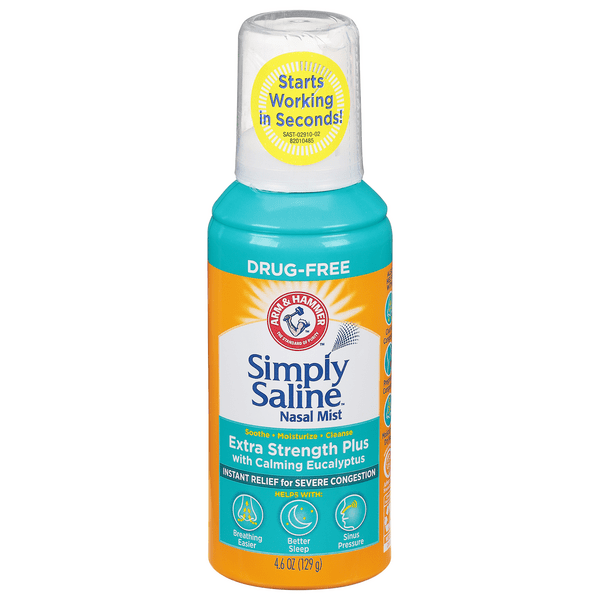 Save on Arm & Hammer Simply Saline Nasal Mist Extra Strength Plus