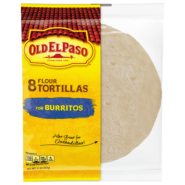Save on Old El Paso Flour Tortillas Burrito Size 8 ct Order Online