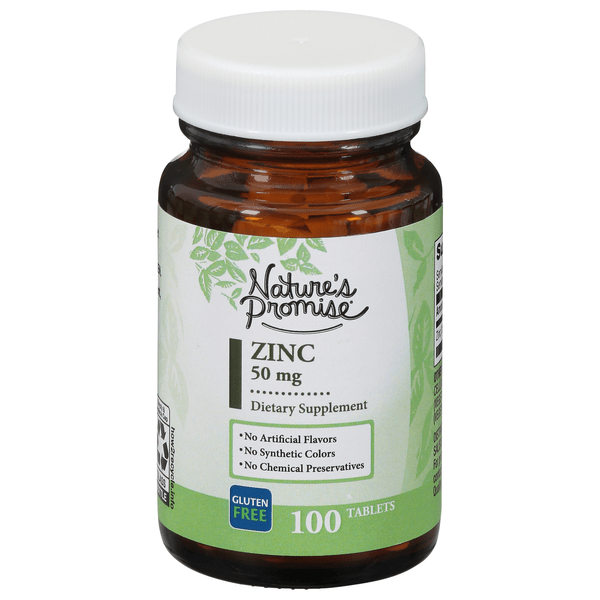 Save on Nature's Promise Zinc 50 mg Vegan Dietary Supplement Tablets