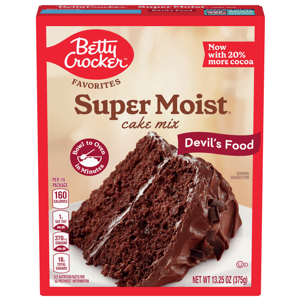Save on Betty Crocker Super Moist Cake Mix Devil's Food Order Online