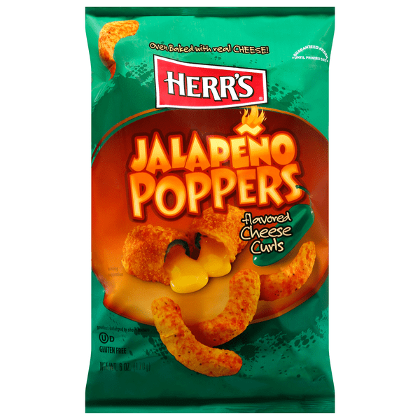 Save on Herr's Cheese Curls Jalapeno Poppers Gluten Free Order Online Delivery Food Lion