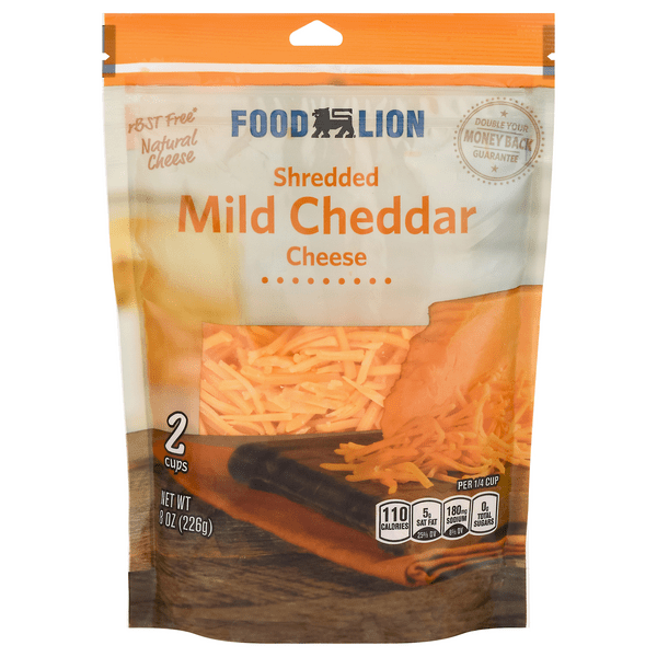 Save on Food Lion Cheddar Cheese Mild Shredded Natural Order Online