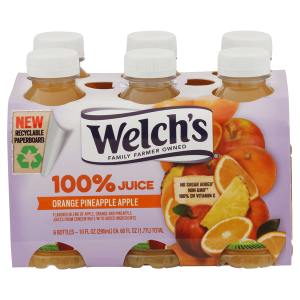 Save on Welch's 100 Orange Pineapple Apple Juice 6 pk Order Online Delivery Food Lion