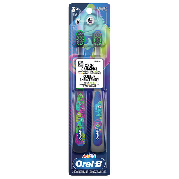 Save on OralB Kid's Manual Toothbrush Color Changing Extra Soft Ages 3