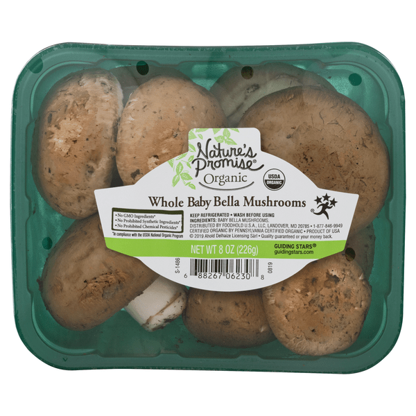 Save on Nature's Promise Baby Bella Mushrooms Whole Organic Order Online Delivery Giant
