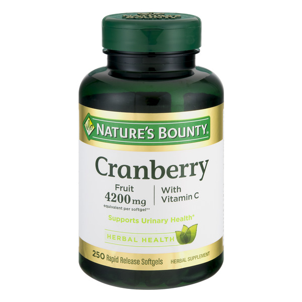 Save on Nature's Bounty Cranberry Fruit 4200mg Herbal Supplement