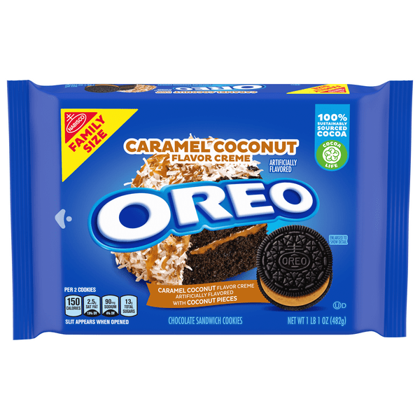 Save on OREO Chocolate Sandwich Cookies Caramel Coconut Family Size