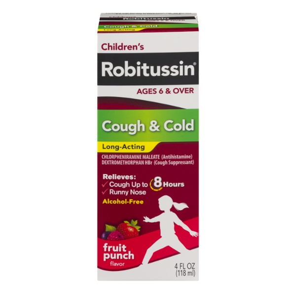 Save on Robitussin Pediatric Cough & Cold LongActing Syrup Fruit Punch