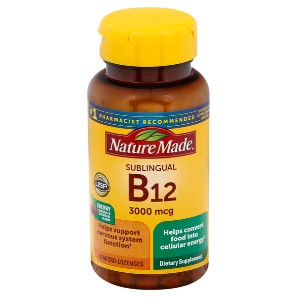 Save on Nature Made Sublingual B12 Vitamin 3000 mcg Micro Lozenges