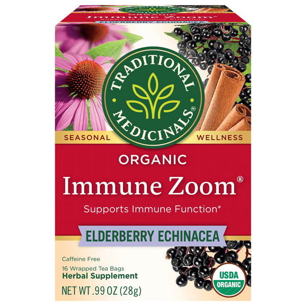 Save on Traditional Medicinals Immune Zoom Elderberry Echinacea Herbal