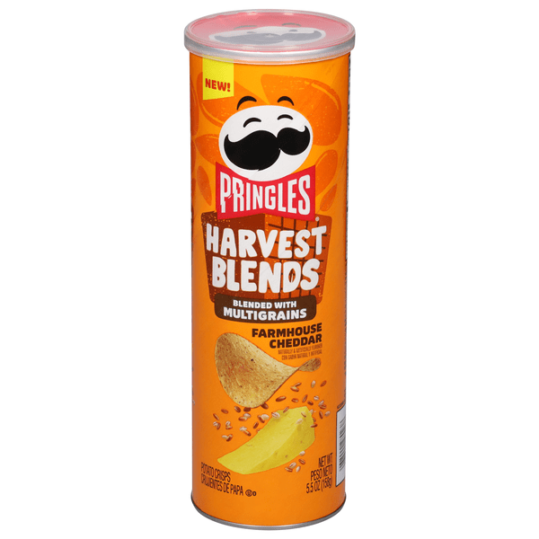 Save on Pringles Harvest Blends Farmhouse Cheddar Potato Crisps Chips
