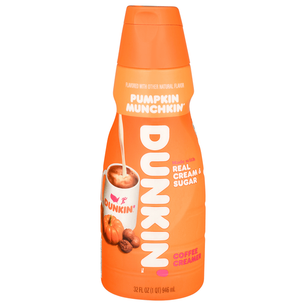 Save on Dunkin' Flavored Coffee Creamer Pumpkin Munchkin Order Online