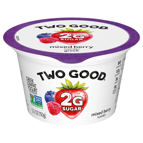 Save on Two Good Greek Yogurt Mixed Berry Low Fat Order Online Delivery Giant