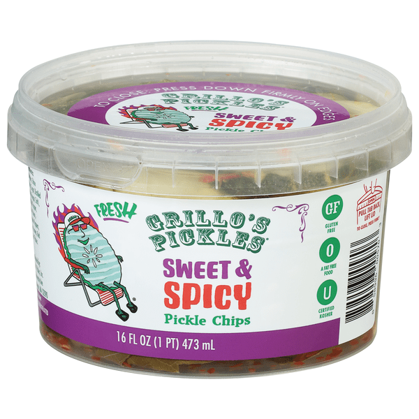 Save on Grillo's Pickles Fresh Pickle Chips Sweet & Spicy Order Online