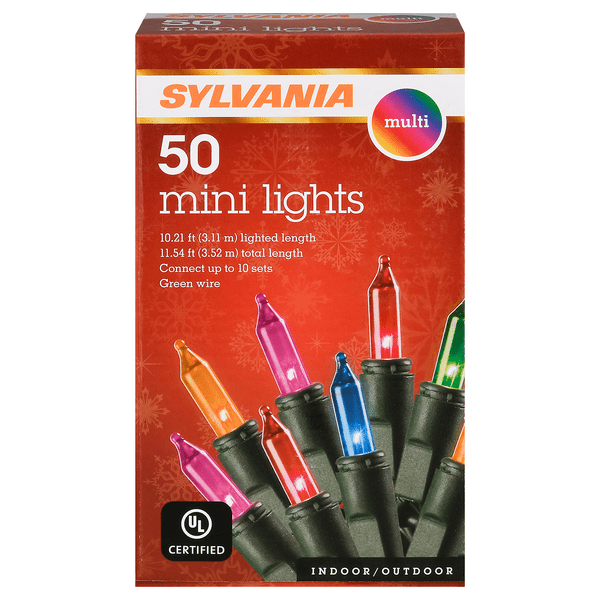 Save on Sylvania LED Indoor/Outdoor Mini Christmas Lights Multicolor