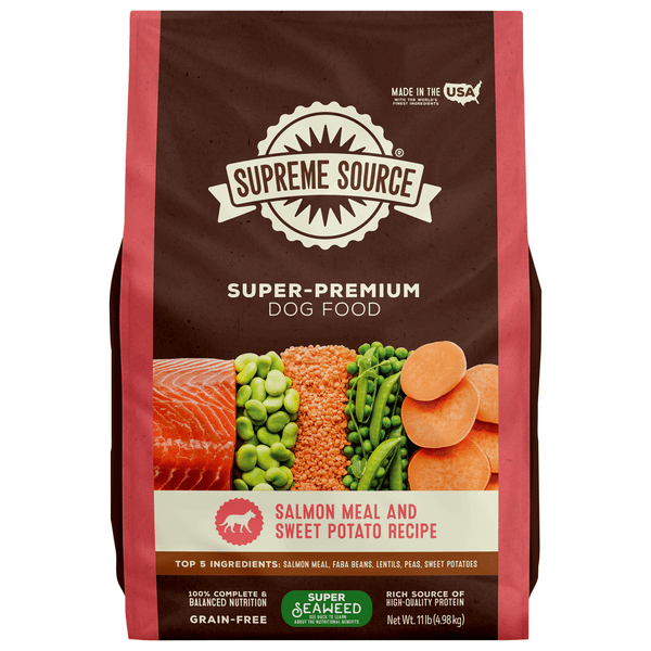 Save on Supreme Source Dry Dog Food Salmon Meal & Sweet Potato Recipe