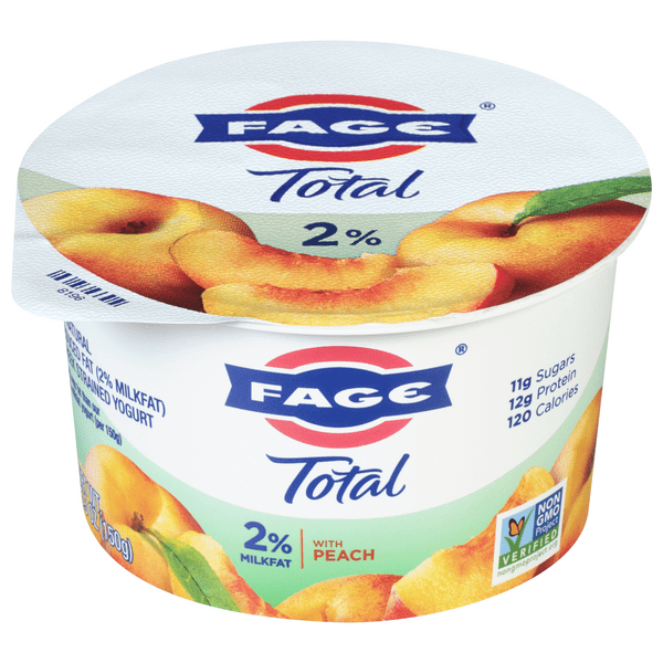 Save on Fage Total Strained Greek Yogurt with Peach 2 Milkfat Order