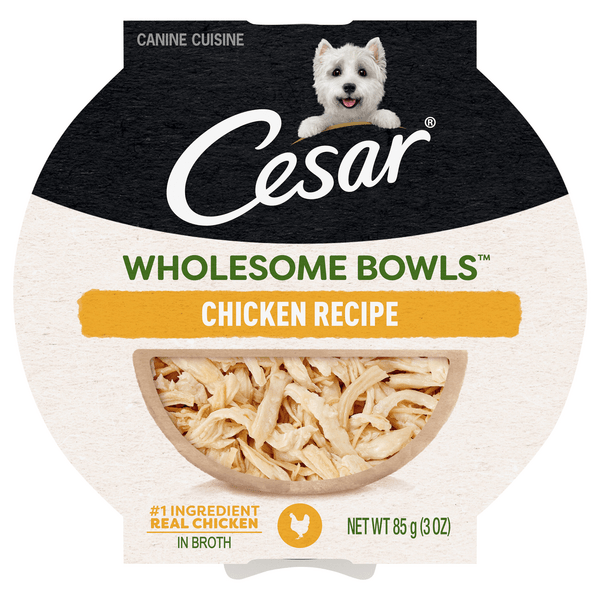 Save on Cesar Wholesome Bowls Adult Wet Dog Food Chicken Recipe in
