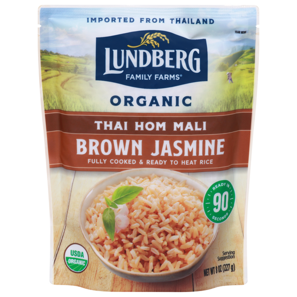 Save on Lundberg 90 Second Jasmine Thai Hom Mali Rice Brown Organic