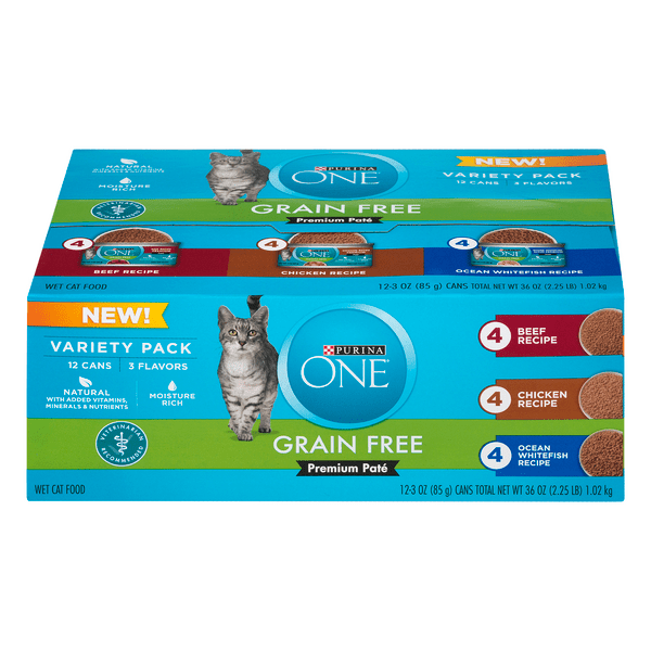 Save on Purina ONE Grain Free Wet Cat Food Premium Pate Variety Pack