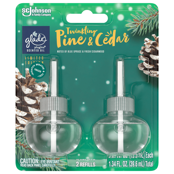 Save on Glade PlugIns Twinkling Pine & Cedar Air Freshener Refills 2