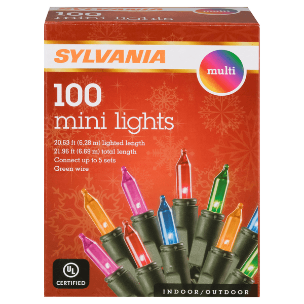 Save on Sylvania Indoor/Outdoor Mini Christmas Lights Multicolor 100