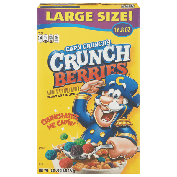 Save on Quaker Cap'n Crunch Cereal Crunch Berries Large Size Order