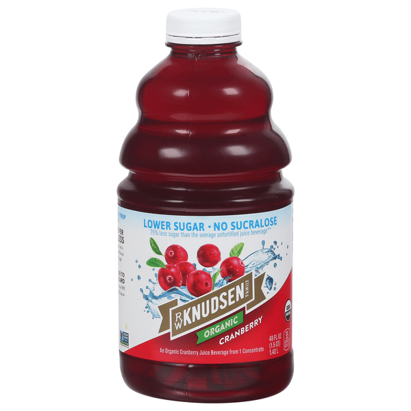 Save on R.W. Knudsen Family Organic Cranberry Juice Lower Sugar Order
