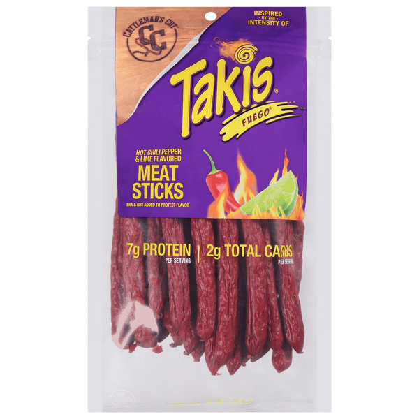 Save on Takis Fuego Meat Sticks Hot Chili Pepper & Lime Flavored Order