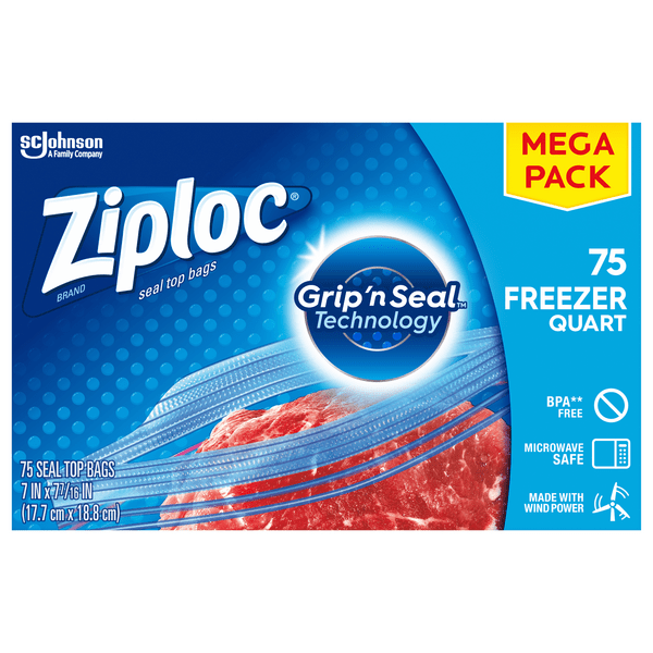 Save on Ziploc Freezer Bags Quart Mega Pack Order Online Delivery
