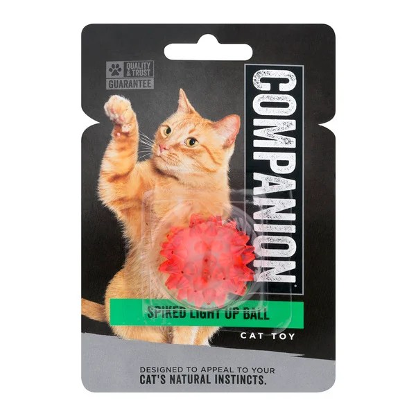 Save on Companion Cat Toy Spiked Light Up Ball Order Online Delivery