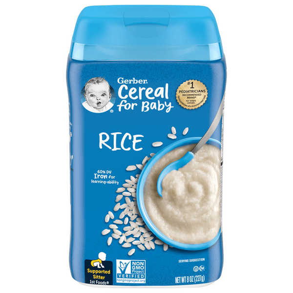 Save on Gerber Cereal for Baby 1st Foods Rice Single Grain Order Online Delivery Stop & Shop