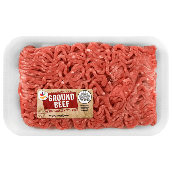 Save on Our Brand All Natural 93 Lean 7 Fat Ground Beef Fresh Order