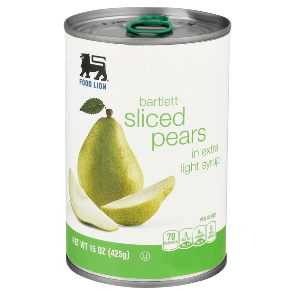 Save on Food Lion Bartlett Pears Sliced in Extra Light Syrup Order