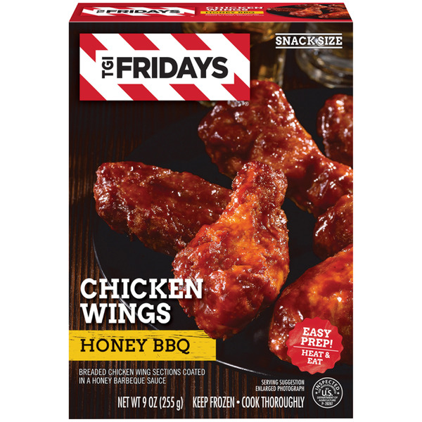 Save on TGI Fridays Breaded Chicken Wings Honey BBQ Sauce Frozen Order