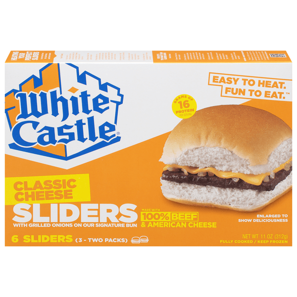 Save on White Castle Sliders Classic Cheese 6 ct Order Online