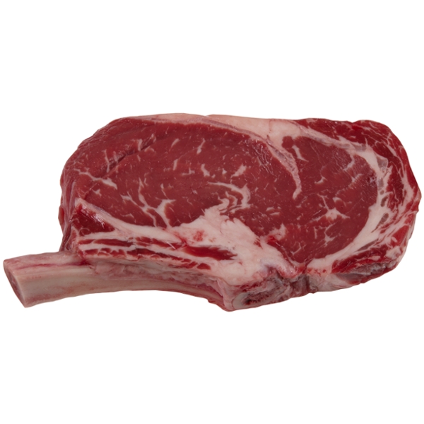 Save on Butcher's Cut Choice Beef Rib Eye Steak BoneIn Vacuum Sealed
