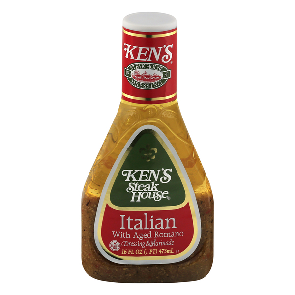 Save on Ken's Dressing & Marinade Italian with Aged Romano