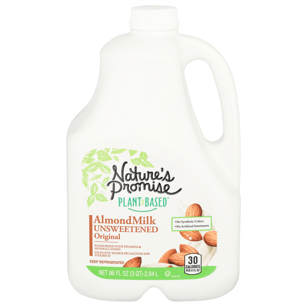 Save on Nature's Promise Plant Based Almond Milk Unsweetened Original