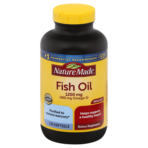 Save on Nature Made Fish Oil 1200 mg (Omega3 360 mg) Supplement