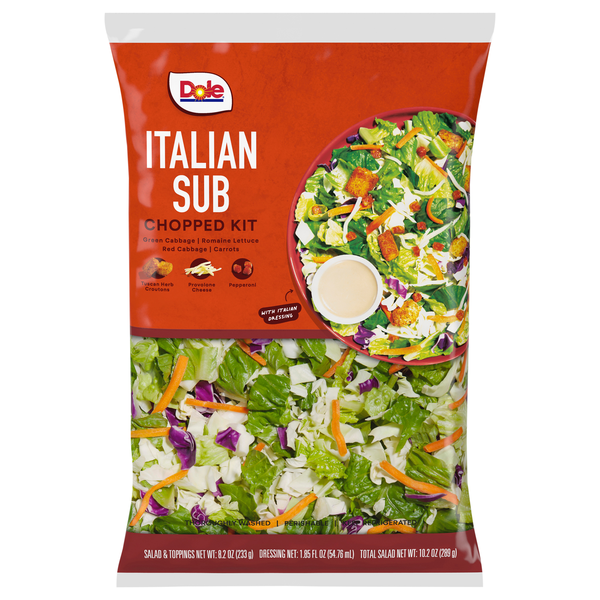 Save on Dole Italian Sub Chopped Salad Kit Order Online Delivery Stop