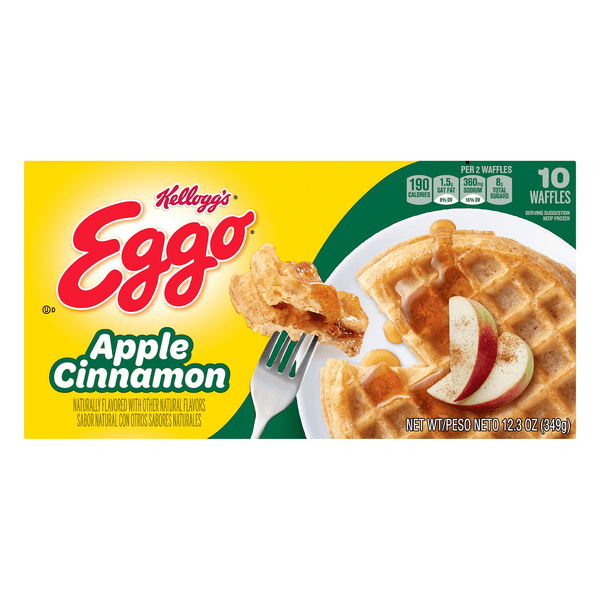 Save on Kellogg's Eggo Waffles Apple Cinnamon 10 ct Order Online