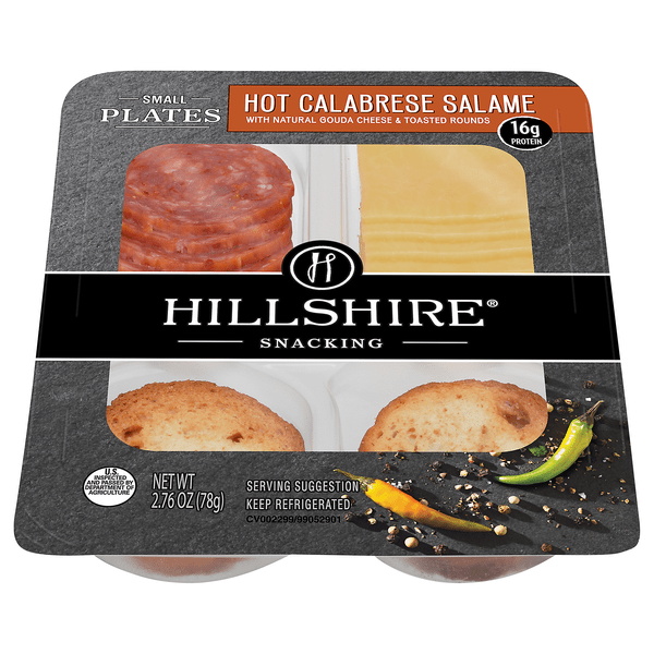 Save on Hillshire Snacking Small Plates Hot Calabrese Salame with Gouda