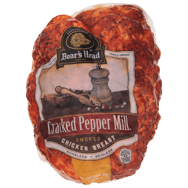 Save on Boar's Head Deli Chicken Breast Cracked Pepper Mill Smoked