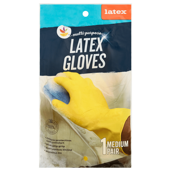 Save on Smart Living Latex Multi Purpose Gloves Medium Order Online