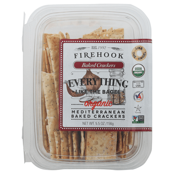 Save on Firehook Mediterranean Baked Crackers Everything Like the Bagel