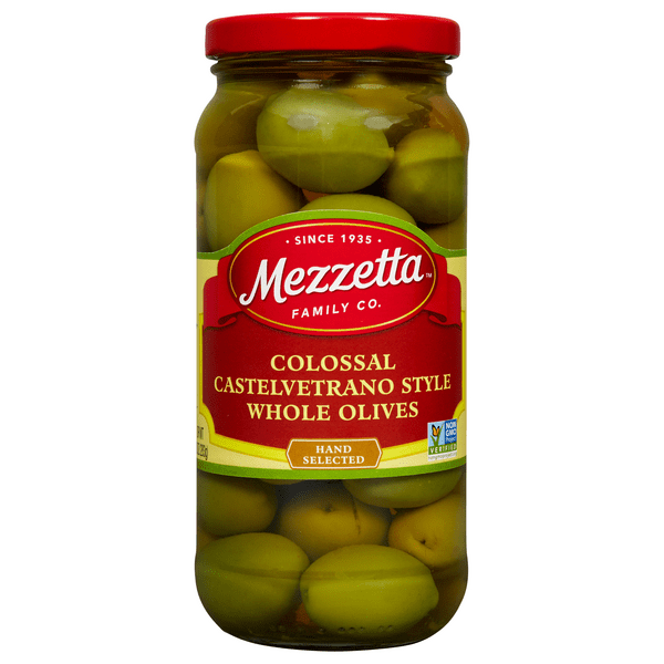 Save on Mezzetta Colossal Castelvetrano Style Whole Olives Order Online
