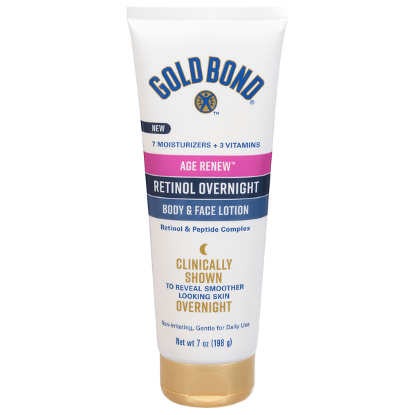 Save on Gold Bond Age Renew Retinol Overnight Body & Face Lotion Order