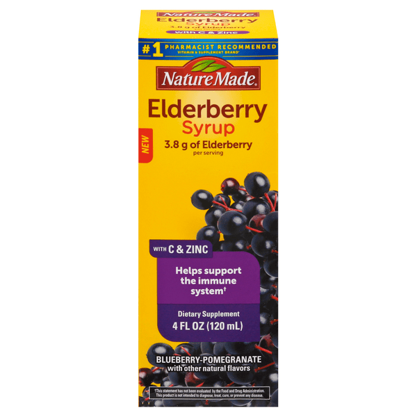 Save on Nature Made Dietary Supplement Black Elderberry Syrup with C